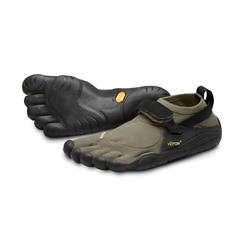 Vibram Fivefingers KSO Erkek Spor Ayakkabı Koyu Yeşil/Siyah,ZU3058497